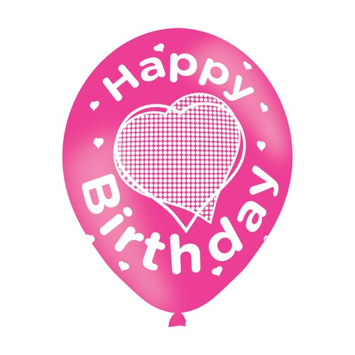 Pink happy birthday - pink,