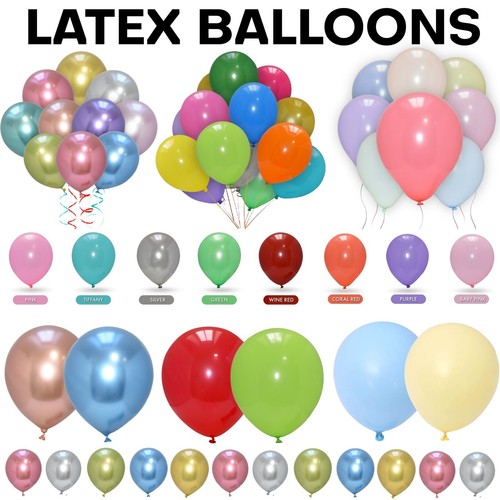 Plain latex balloons - 10",