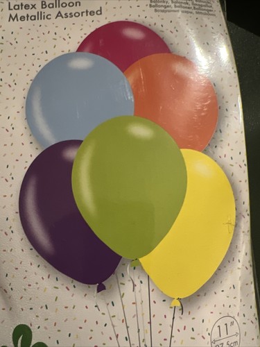 Assorted latex metallic
