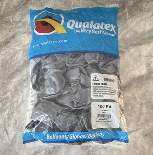Qualatex grey round latex - qualatex,
