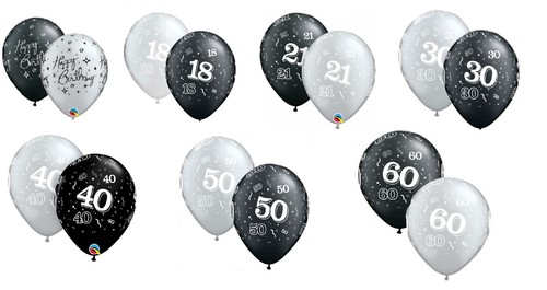 Qualatex milestone ages - ages, black