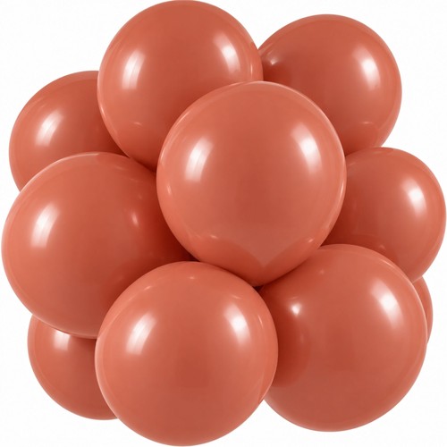 Terracotta latex balloons - terracotta,