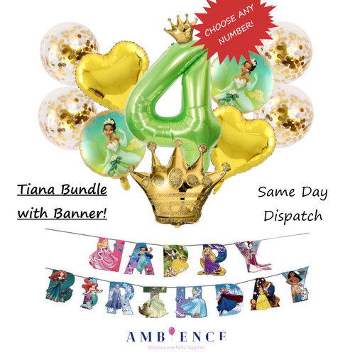 Tiana balloons princess - tiana,