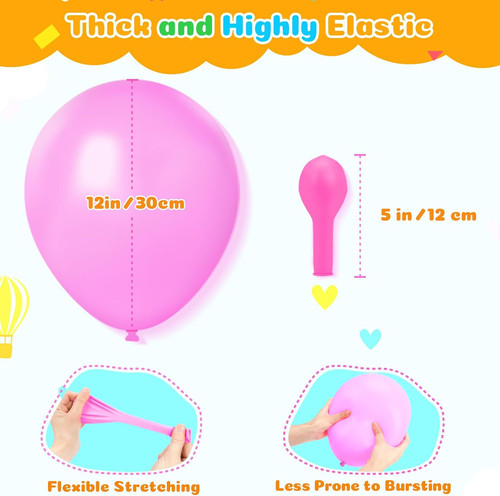 110 rainbow balloons - 110,