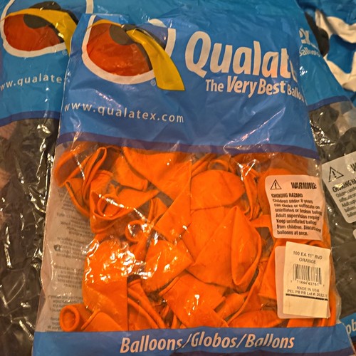 Qualatex orange 11in - qualatex, round