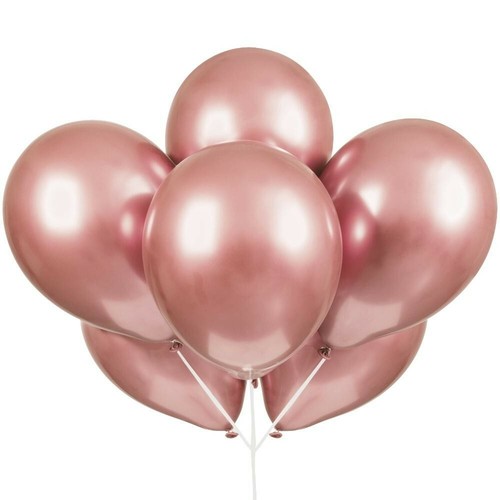 Globos platinum rose gold - gold, 11"