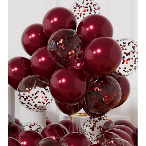 Pcs burgundy inch helium - pcs,